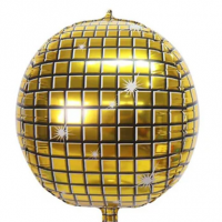 Folinis balionas ,,Disco kamuolys auksinis" (46cm) Folinis balionas ,,Disco kamuolys auksinis" (46cm)