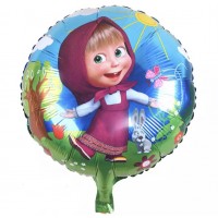 Folinis balionas Maša ir Lokys (46cm)