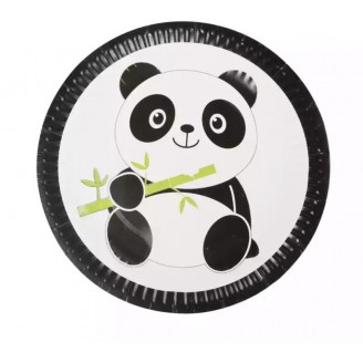 Lėkštutės “Panda” (10vnt, 18cm)