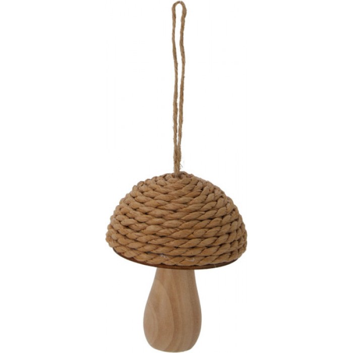 Kalėdinis medinis žaisliukas, "Grybas" (9cm) Kalėdinis medinis žaisliukas, "Grybas" (9cm)
