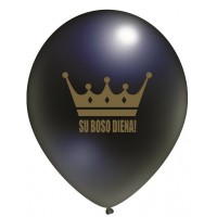 Balionas “Su Boso diena”, juodas (30cm)