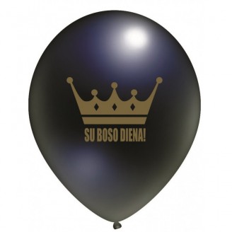 Balionas “Su Boso diena”, juodas (30cm)