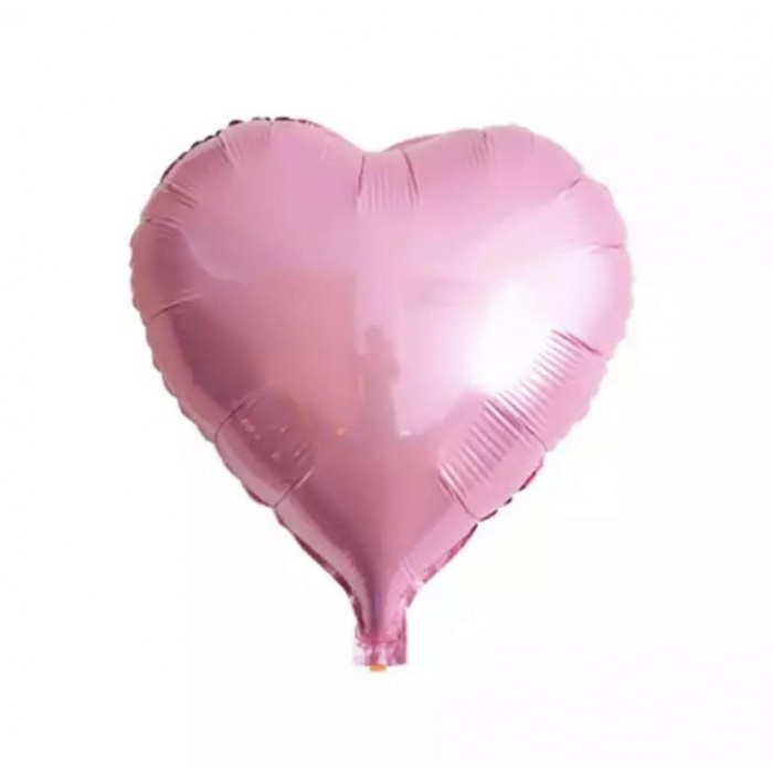 Širdelė rožinė, folinis balionas (46cm)