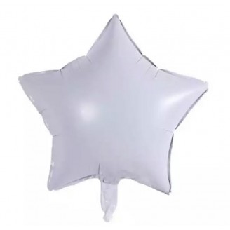 Žvaigždutė balta, folinis balionas (46cm)