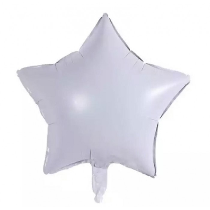 Žvaigždutė balta, folinis balionas (46cm)
