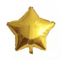 Žvaigždutė auksinė, folinis balionas (46cm)