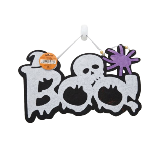 Dekoracija iš veltinio 'Boo", pakabinama (20cm)
