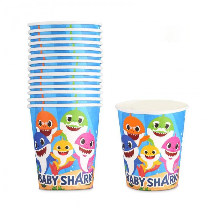 Puodeliai “Baby shark” (10vnt) Puodeliai “Baby shark” (10vnt)