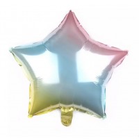 Žvaigždutė spalvota, folinis balionas (46cm)