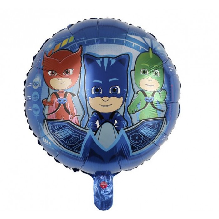 Apvalus folinis balionas "PJ Masks" (1vnt) Apvalus folinis balionas "PJ Masks" (1vnt)