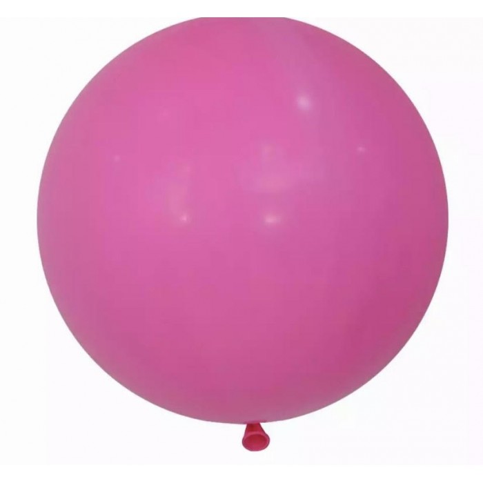 Super didelis ryškiai rožinis 1m balionas (1vnt, 1m)