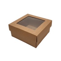 Dviejų dalių dėžutė su langeliu (10*10*6cm) Dviejų dalių dėžutė su langeliu (10*10*6cm)