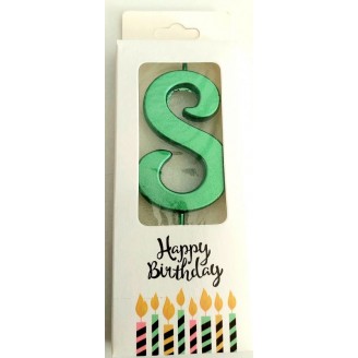 Žvakutė skaičius 8, žalias (8cm) Žvakutė skaičius 8, žalias (8cm)