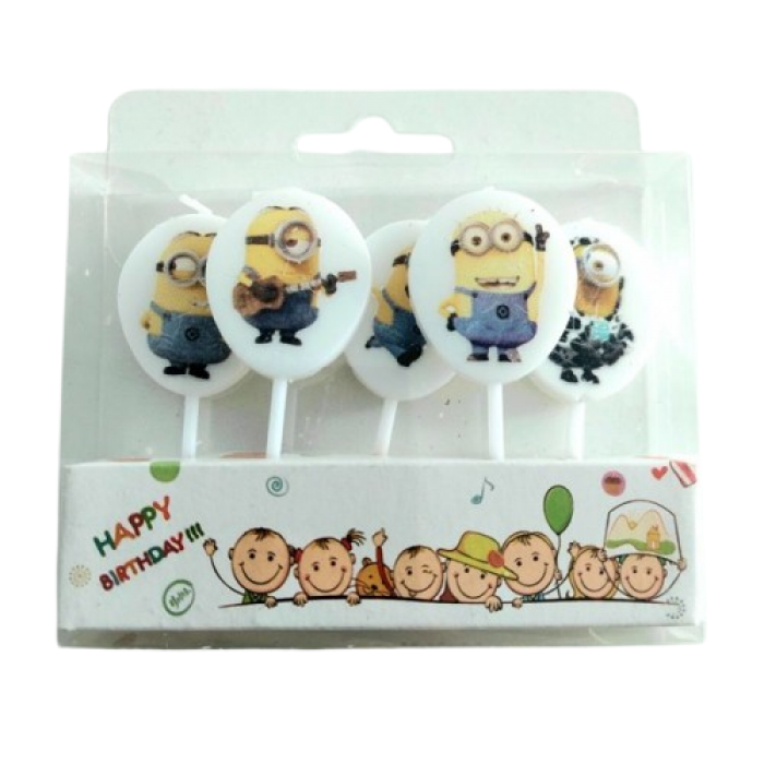 Žvakutės Minions-Pimpačkiukai (5vnt) Žvakutės Minions-Pimpačkiukai (5vnt)