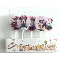 Žvakutės rožinė Pelytė Minė, Minnie Mouse (5vnt) Žvakutės rožinė Pelytė Minė, Minnie Mouse (5vnt)