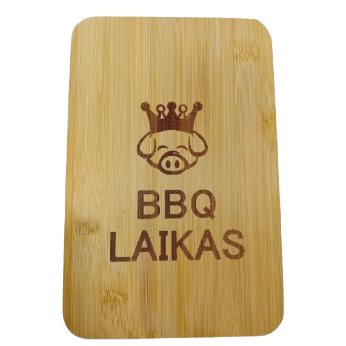 Graviruota staciakampė lentelė "BBQ laikas" (23x15) Graviruota staciakampė lentelė "BBQ laikas" (23x15)