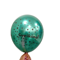 Chrominis balionas "Sveikinu", žalias (32cm) Chrominis balionas "Sveikinu", žalias (32cm)