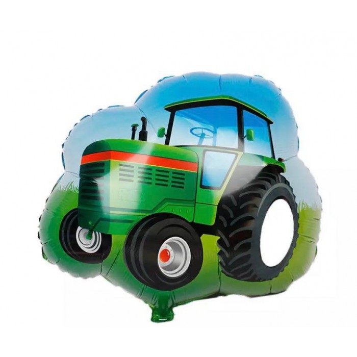 Formnis balionas "Žalias traktorius" (65*65cm)