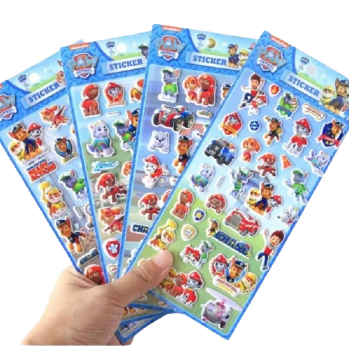 Lipdukai 3D "Šuniukai patruliai" (25vnt) Lipdukai 3D "Šuniukai patruliai" (25vnt)