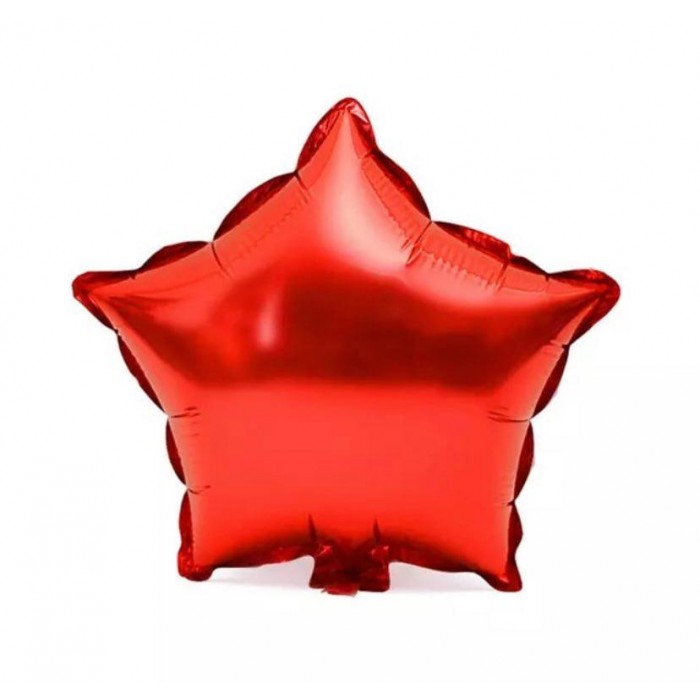 Žvaigždutė raudona, folinis balionas (46cm)