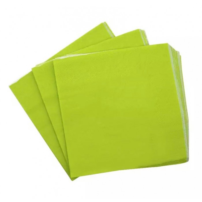 Vienspalvės servetėlės, šviesiai žalios (20vnt)