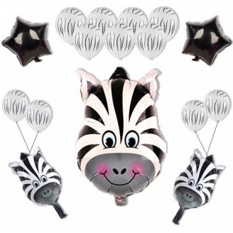 Balionų rinkinys "Zebras" (16vnt)