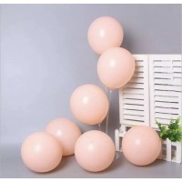 Macaron balionai persikinės spalvos (5vnt, 30cm)