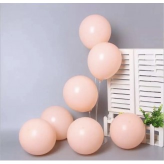 Macaron balionai persikinės spalvos (5vnt, 30cm)