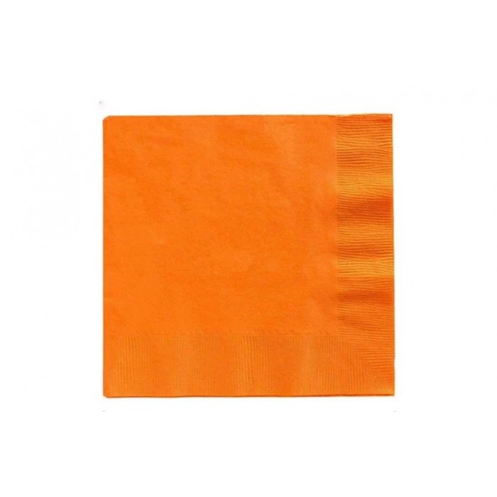 Vienspalvės servetėlės, oranžinės (20vnt)