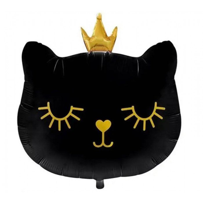 Folinis balionas "Juodas katinėlis" (50*55cm)