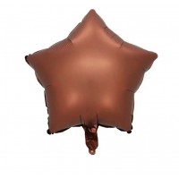 Žvaigždutė ruda, folinis balionas (46cm)