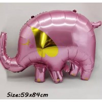 Folinis balionas, rožinis dramblys (59*84cm)