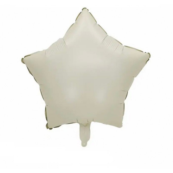 Žvaigždutė balto smėlio, folinis balionas (46cm)