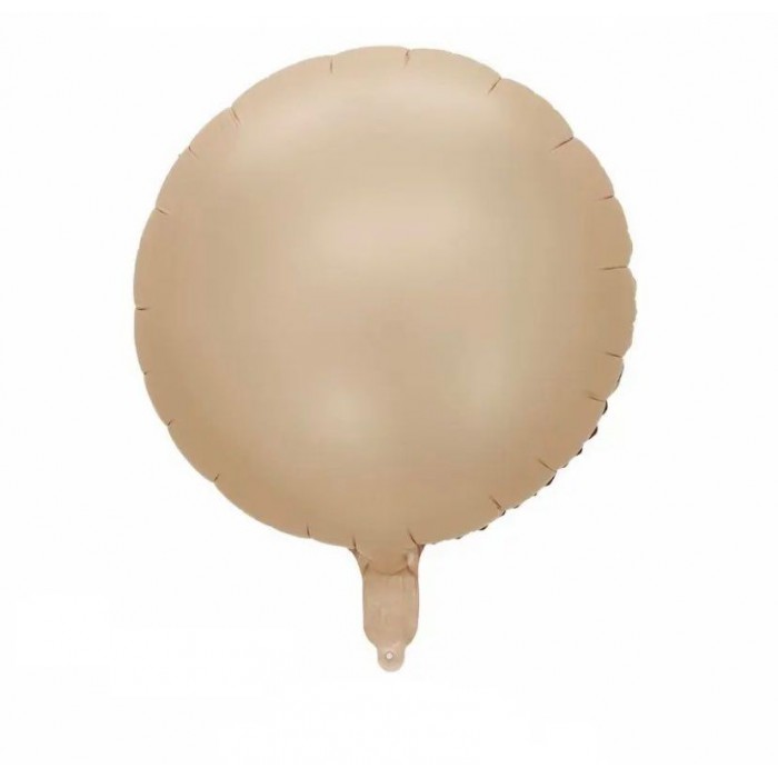 Ovalus folinis balionas, Kreminės spalvos (46cm)