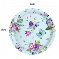 Lėkštutės "Spalvoti drugeliai" (8vnt, 23cm) Lėkštutės "Spalvoti drugeliai" (8vnt, 23cm)