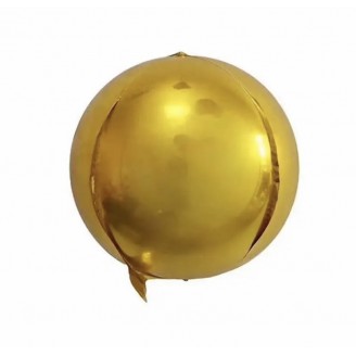 Apvalūs foliniai balionai auksiniai (10vnt, 25cm)
