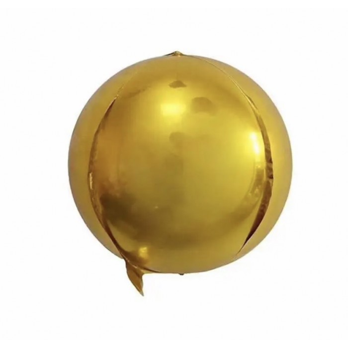 Apvalūs foliniai balionai auksiniai (10vnt, 25cm)