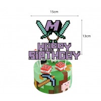 Torto smeigtukas "Minecraft Happy birthday" (1vnt)
