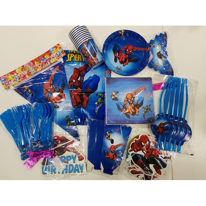 Spider man gimtadienio rinkinys (100vnt)