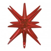 Folinis balionas raudona "3D Žvaigždė" (55cm)