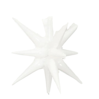 Folinis balionas baltas "3D Žvaigždė" (55cm) Folinis balionas baltas "3D Žvaigždė" (55cm)