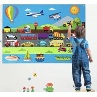 Veltinis plakatas "Transporto priemonės" (103*75cm) Veltinis plakatas "Transporto priemonės" (103*75cm)