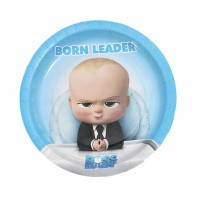 Lėkštutės “Baby boss”  (18cm, 10vnt)