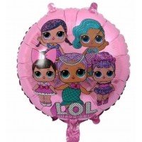 Folinis balionas "LOL surprise lėlytės" (46cm)