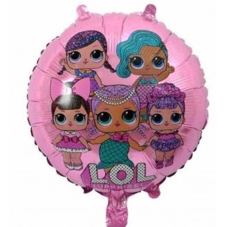 Folinis balionas "LOL surprise lėlytės" (46cm)