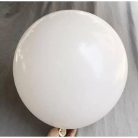 Dideli balionai, balti (3vnt, 48cm)