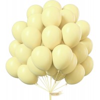 Balionai, šviesiai geltoni (30cm, 5vnt) Balionai, šviesiai geltoni (30cm, 5vnt)
