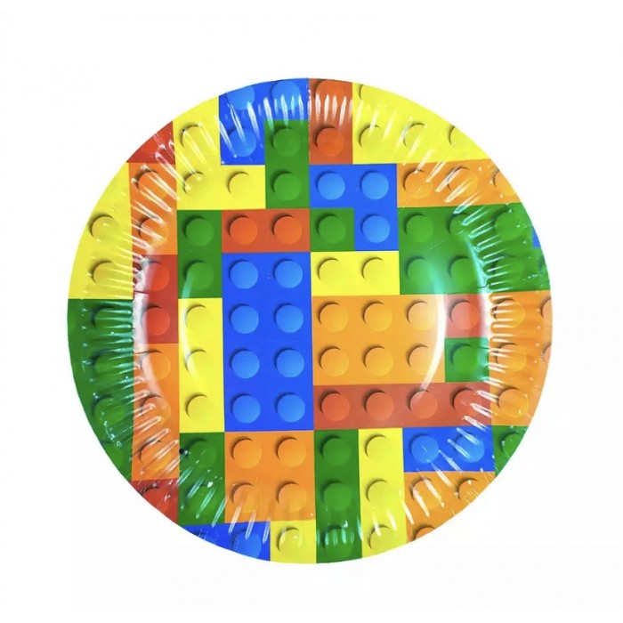 Lėkštutės “Lego” (10vnt, 18cm) Lėkštutės “Lego” (10vnt, 18cm)