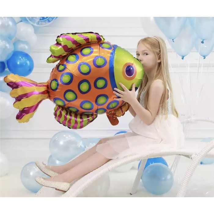 Folinis balionas “Žuvytė su taškeliais” (75*52cm)