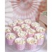 Užkandžių dėžutės rožinės su baltais burbuliukais (50vnt)